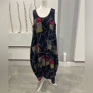 Zanzea Colorful Patchwork Midi Dress